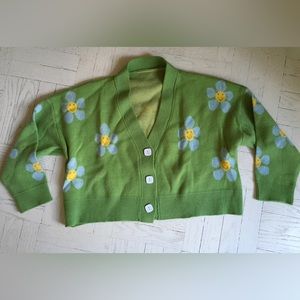 Darling happy flower cardigan